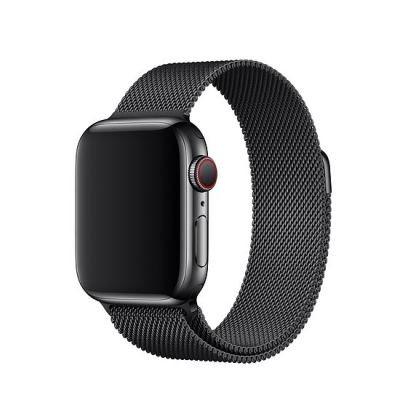 Tactical 339 Milanese Loop Magnetic Stainless Steel Band - стоманена, неръждаема каишка за Apple Watch 42мм, 44мм (черен) 4