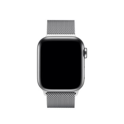 Tactical 338 Milanese Loop Magnetic Stainless Steel Band - стоманена, неръждаема каишка за Apple Watch 38мм, 40мм (сребрист) 3