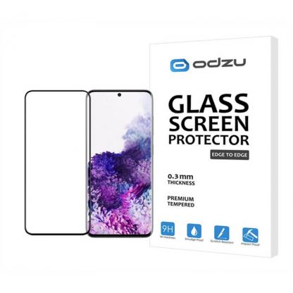 Odzu 3D Edge to Edge Tempered Glass Screen Protector - калено стъклено защитно покритие за дисплея на Samsung Galaxy S20 (прозрачен) 2