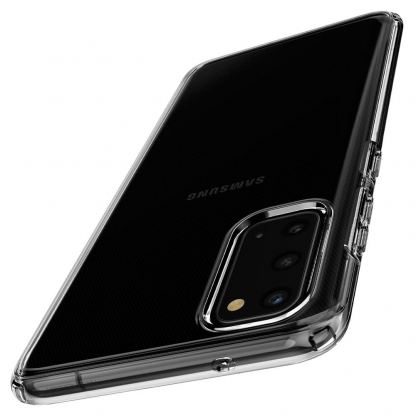 Spigen Crystal Flex Case - тънък качествен силиконов (TPU) калъф за Samsung Galaxy S20 (прозрачен)  4
