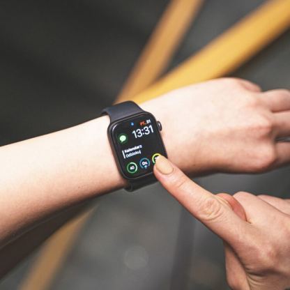 Green Cell Clarity Tempered Glass Protector - калено стъклено защитно покритие с извити ръбове за дисплея на Apple Watch 44мм (2 броя) 5