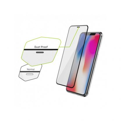 Green Cell Clarity Dust Proof 3D Full Cover Glass - калено стъклено защитно покритие за целия дисплей на iPhone 11 (прозрачен-черен) 2