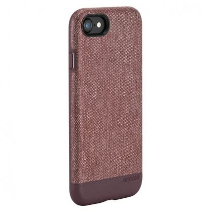 Incase Textured Snap Case - текстилен удароустойчив кейс за iPhone SE (2020), iPhone 8, iPhone 7 (червен) 2