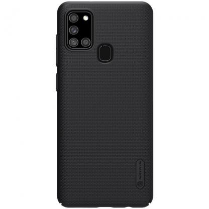 Nillkin Super Frosted Shield Case - поликарбонатов кейс за Samsung Galaxy A21s (черен) 2