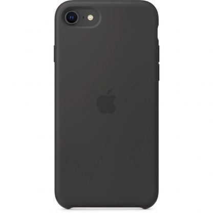 Apple Silicone Case - оригинален силиконов кейс за iPhone SE (2020) iPhone 8, iPhone 7 (черен) 2