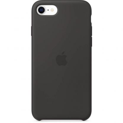 Apple Silicone Case - оригинален силиконов кейс за iPhone SE (2020) iPhone 8, iPhone 7 (черен) 5