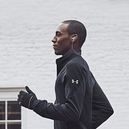 JBL Under Armour REACT - безжични слушалки с микрофон и управление на звука за мобилни устройства (бял) 7