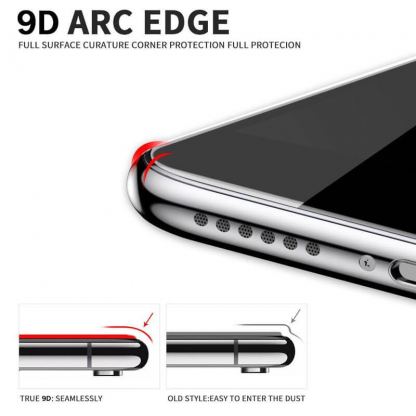 Premium Full Glue 9D Edge to Edge Tempered Glass - обхващащо и ръбовете стъклено защитно покритие за дисплея на Huawei P40 (черен) 2
