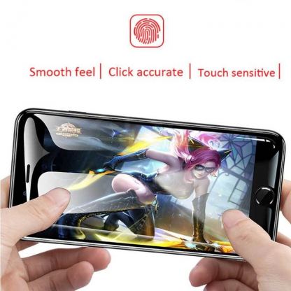 Premium Full Glue 9D Edge to Edge Tempered Glass - обхващащо и ръбовете стъклено защитно покритие за дисплея на iPhone 11, iPhone XR (черен) 4
