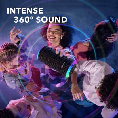 Anker Soundcore Flare 2 Bluetooth Speaker 20W - безжичен водоустойчив спийкър с микрофон (черен)  2