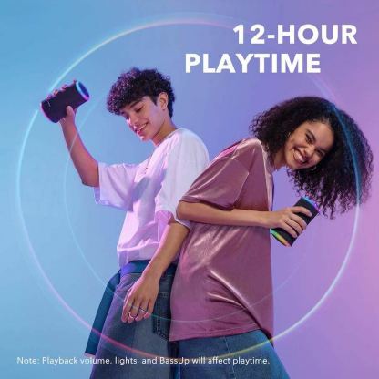 Anker Soundcore Flare 2 Bluetooth Speaker 20W - безжичен водоустойчив спийкър с микрофон (черен)  3