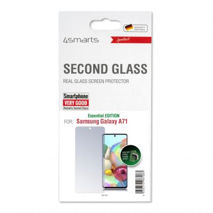 4smarts Second Glass Essential - калено стъклено защитно покритие за дисплея на Samsung Galaxy A71 (прозрачен) 2