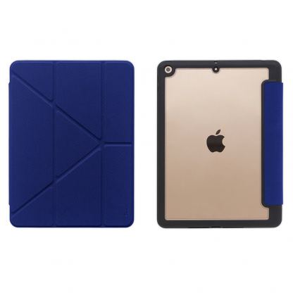 Torrii Torero Case - полиуретанов кейс и поставка с отделение за Apple Pencil за iPad 7 (2019), iPad 8 (2020) (син)