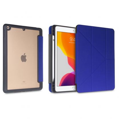 Torrii Torero Case - полиуретанов кейс и поставка с отделение за Apple Pencil за iPad 7 (2019), iPad 8 (2020) (син) 3