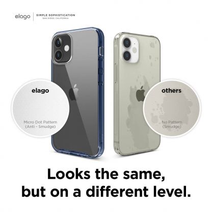 Elago Hybrid Case - хибриден удароустойчив кейс за iPhone 12 mini (тъмносин) 6