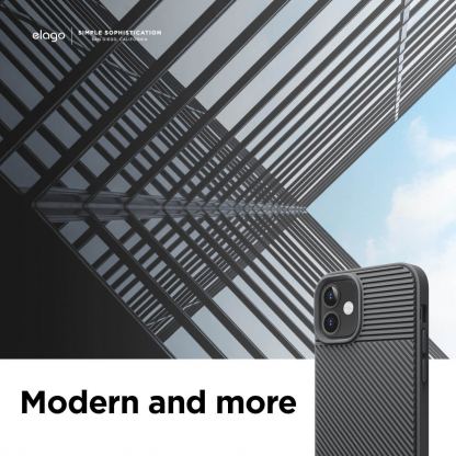 Elago Cushion Case - удароустойчив силиконов (TPU) калъф за iPhone 12 mini (сив) 2