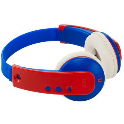 JVC HAKD9BTA Tiny Phones Kids Wireless Bluetooth Headphones - безжични безжични слушалки подходящи за деца (син-червен) 2