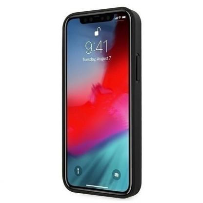 BMW Signature Tire Marks Hard Case - кожен кейс (естествена кожа) за iPhone 12, iPhone 12 Pro (черен) 3
