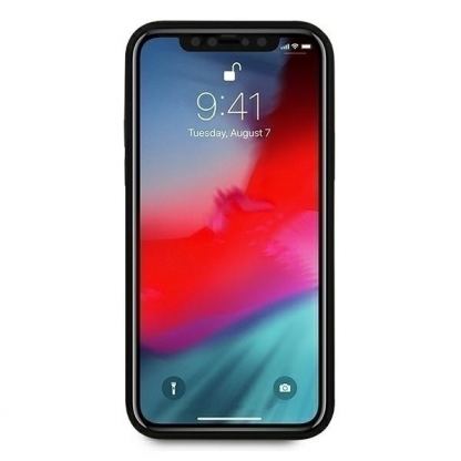 BMW Signature Tire Marks Hard Case - кожен кейс (естествена кожа) за iPhone 12, iPhone 12 Pro (черен) 4