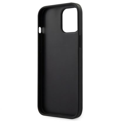 BMW Signature Logo Imprint Hard Case - кожен кейс (естествена кожа) за iPhone 12 Pro Max (черен) 5