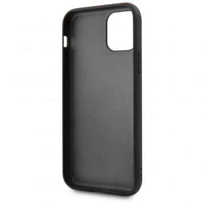 BMW M Collection Smooth PU Hard Case - кожен кейс за iPhone 12 Pro Max (черен) 5