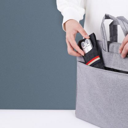 Portable Folding Aluminum Laptop Stand S - преносима алуминиева сгъваема поставка за MacBook и лаптопи от 11 до 13.8 инча (тъмносив) 6
