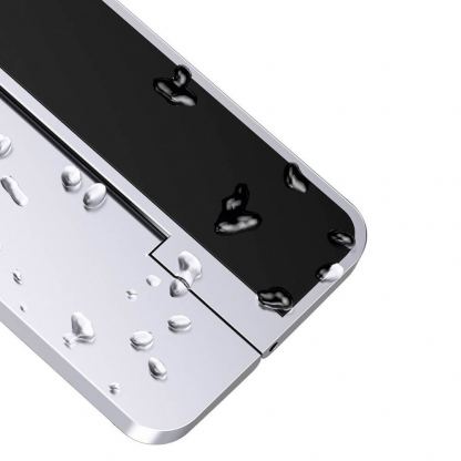 Baseus Papery Self-Adhesive Aluminum Laptop Stand - сгъавема, залепяща се към вашия компютър поставка за MacBook и лаптопи (сребрист) 5