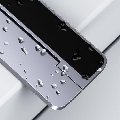 Baseus Papery Self-Adhesive Aluminum Laptop Stand - сгъавема, залепяща се към вашия компютър поставка за MacBook и лаптопи (тъмносив) 16