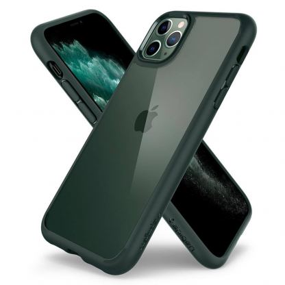 Spigen Ultra Hybrid Case - хибриден кейс с висока степен на защита за iPhone 11 Pro (зелен) 6