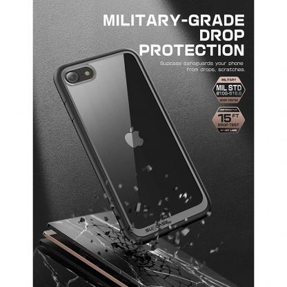 i-Blason SUPCASE Unicorn Beetle Case - удароустойчив хибриден кейс за iPhone SE (2020), iPhone 8, iPhone 7 (черен) 3