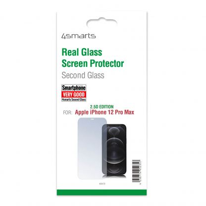 4smarts Second Glass 2.5D - калено стъклено защитно покритие за дисплея на iPhone 12 Pro Max (прозрачен) 3