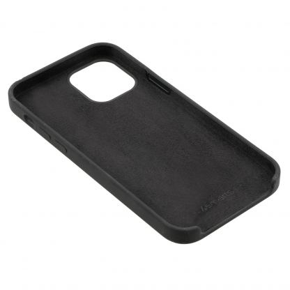 4smarts Cupertino Silicone Case - тънък силиконов (TPU) калъф за iPhone 12 Pro Max (черен) 4