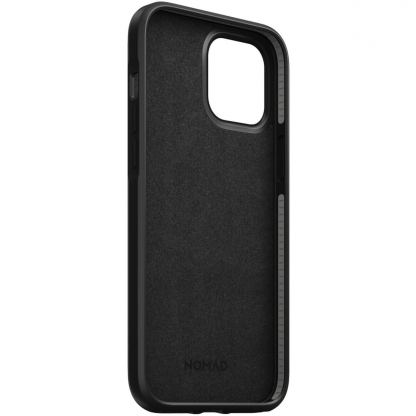 Nomad Leather Rugged Case - кожен (естествена кожа) кейс за iPhone 12 Pro Max (черен) 4