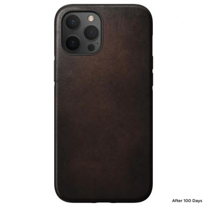 Nomad Leather Rugged Case - кожен (естествена кожа) кейс за iPhone 12 Pro Max (кафяв) 2
