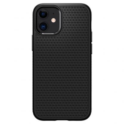 Spigen Liquid Air Case - силиконов (TPU) калъф с висока степен на защита за iPhone 12 mini (черен) 3