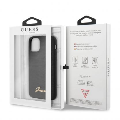 Guess Lizard Case - дизайнерски кейс с висока защита за iPhone 11 Pro (черен) 4