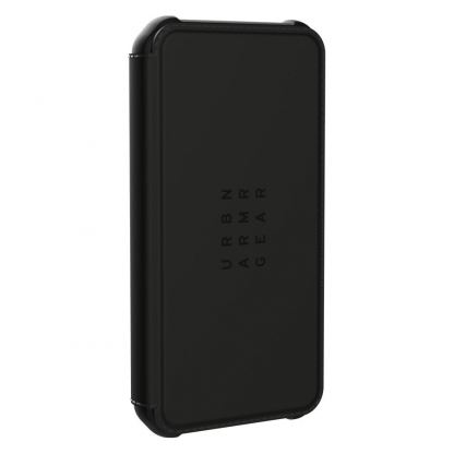 Urban Armor Gear Metropolis Supple Italian Leather (LTHR) - удароустойчив хибриден кейс тип портфейл за iPhone 12 Mini (черен) 2