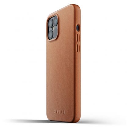 Mujjo Full Leather Case - кожен (естествена кожа) кейс за iPhone 12 Pro Max (кафяв) 2