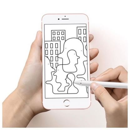 USAMS Active Stylus Pen - тъч писалка за таблети и смартфони (бял) 6