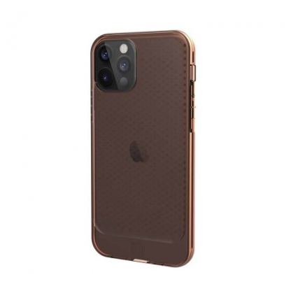 Urban Armor Gear Lucent Case - удароустойчив силиконов калъф за iPhone 12, iPhone 12 Pro (оранжев-прозрачен) 3