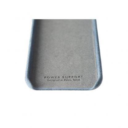 Power Support Ultrasuede Air Jacket - поликарбонатов кейс с микрофибърно покритие за iPhone SE (2020), iPhone 8, iPhone 7 (светлосин) 6