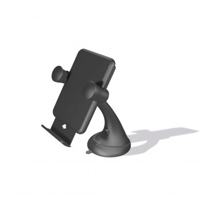 Zens Core Series Car Charger Qi 5200mAh Battery Stand - поставка за кола с безжично зареждане и вградена батерия (черен) 3