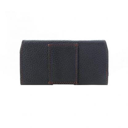 Honju Horizon Belt Leather Case Universal 3XL Slim - кожен (естествена кожа) калъф за iPhone 12/12 Pro, iPhone 11/11 Pro, iPhone X/XS, iPhone 8 Plus, iPhone 7 Plus и смартфони до 6.1 инча (черен) 2