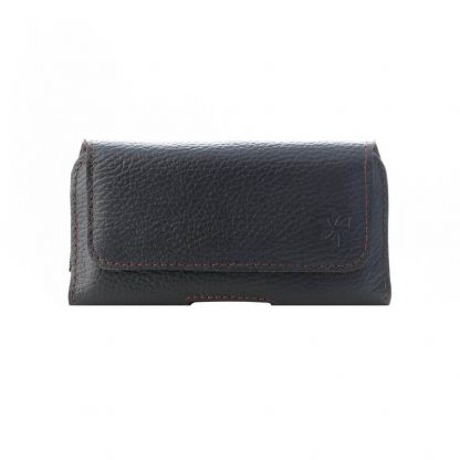 Honju Horizon Belt Leather Case Universal 3XL Slim - кожен (естествена кожа) калъф за iPhone 12/12 Pro, iPhone 11/11 Pro, iPhone X/XS, iPhone 8 Plus, iPhone 7 Plus и смартфони до 6.1 инча (черен) 5