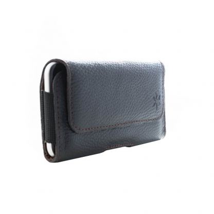 Honju Horizon Belt Leather Case Universal 3XL Slim - кожен (естествена кожа) калъф за iPhone 12/12 Pro, iPhone 11/11 Pro, iPhone X/XS, iPhone 8 Plus, iPhone 7 Plus и смартфони до 6.1 инча (черен) 9