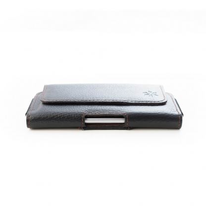 Honju Horizon Belt Leather Case Universal 3XL Slim - кожен (естествена кожа) калъф за iPhone 12/12 Pro, iPhone 11/11 Pro, iPhone X/XS, iPhone 8 Plus, iPhone 7 Plus и смартфони до 6.1 инча (черен) 10