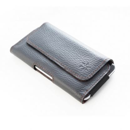 Honju Horizon Belt Leather Case Universal 3XL Slim - кожен (естествена кожа) калъф за iPhone 12/12 Pro, iPhone 11/11 Pro, iPhone X/XS, iPhone 8 Plus, iPhone 7 Plus и смартфони до 6.1 инча (черен) 13