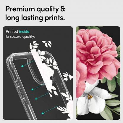 Spigen Cyrill Cecile Case Pink Floral - хибриден кейс с висока степен на защита за iPhone 12 mini (цветни мотиви) 8