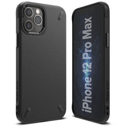 Ringke Onyx Case - силиконов (TPU) калъф за iPhone 12 Pro Max (черен) 3