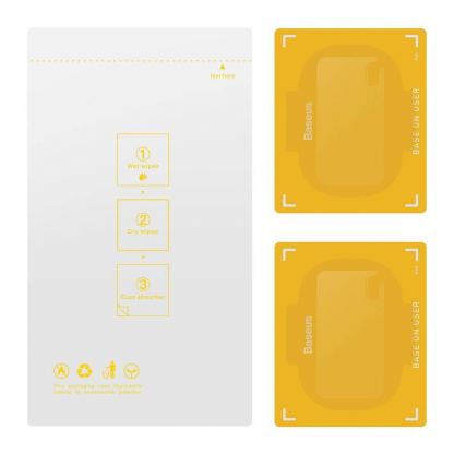 Baseus Lens Tempered Glass Protector - предпазно стъклено покритие за камерата на Huawei P40 (прозрачни) (2 броя) 3